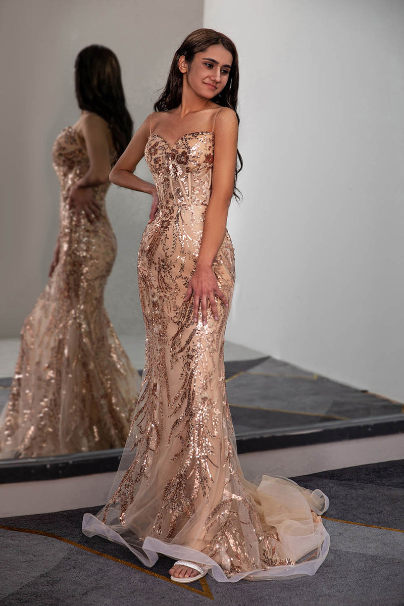 Champagne prom dresses online