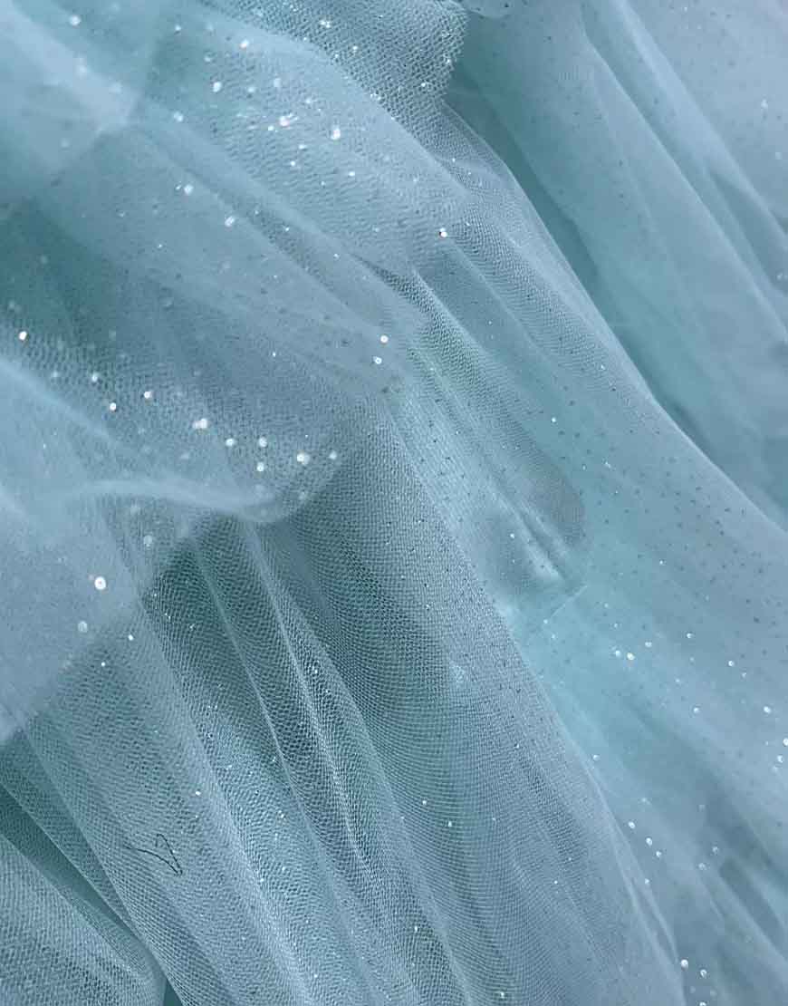 Light Blue Tulle Fabric