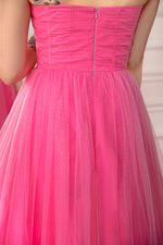 Load image into Gallery viewer, Pink Strapless Prom Gown
