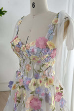 Load image into Gallery viewer, Cute 3D Flowers Prom Dress
