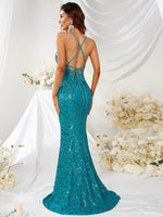 Load image into Gallery viewer, Jade Open Back Prom Dress
