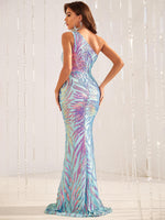 Load image into Gallery viewer, Mermaid One Shoulder Prom Dress
