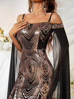 Load image into Gallery viewer, Glitter Sequin Mermaid Evening Dress
