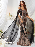 Load image into Gallery viewer, Glitter Sequin Mermaid Evening Dress
