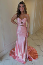 Load image into Gallery viewer, Strapless Slim Fit Prom Dress with Beads
