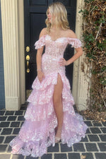 Load image into Gallery viewer, Ruffled Cute Prom Dress with Ruffle
