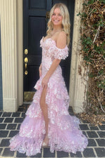 Load image into Gallery viewer, Ruffled Cute Prom Dress with Ruffle
