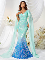 Load image into Gallery viewer, Ombre Mermaid Prom Dress
