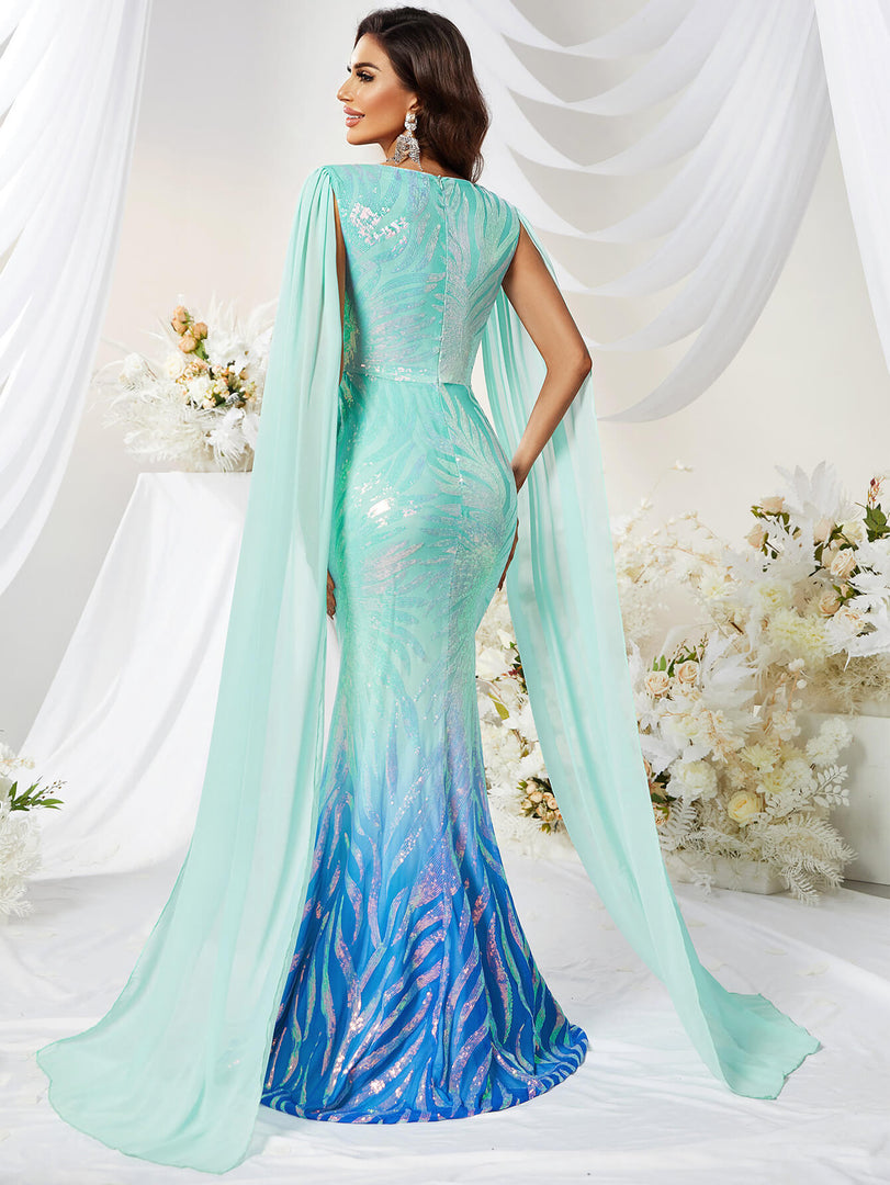 Ombre Mermaid Prom Dress