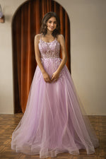 Load image into Gallery viewer, Lilac Senior Prom Dress
