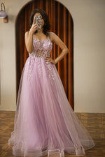 Load image into Gallery viewer, Lilac Senior Prom Dress
