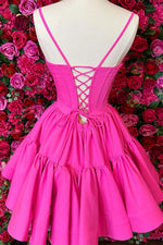 Load image into Gallery viewer, A-Line Corset Bodice Homecoming Dress
