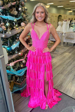 Load image into Gallery viewer, Beaded Ruffle Long Prom Gown
