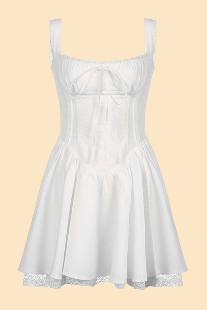 Vintage White Short Dress