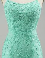 Load image into Gallery viewer, Mermaid Mint Green Backless Tight Prom Dress
